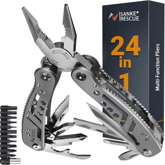 Handige multi Noodtoolset met 24 toepassingen voor noodsituaties!