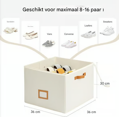 Opvouwbare Stof Schoenenopbergdoos – Orde & Bescherming voor je Schoenen